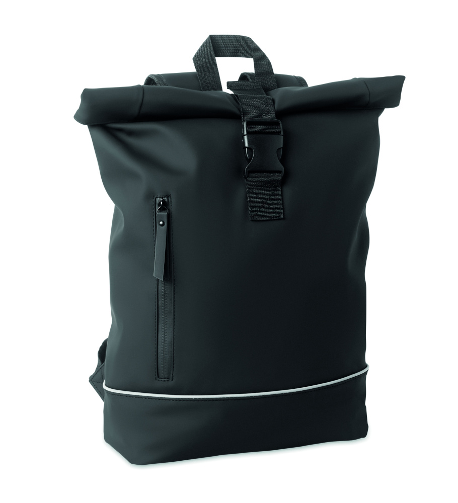 Лого трейд pекламные cувениры фото: Laptop 15" roll top PU backpack