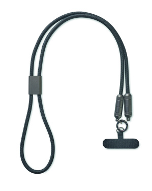 Логотрейд pекламные подарки картинка: 60W phone holder lanyard cable