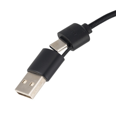 Лого трейд бизнес-подарки фото: Большой кабель 4в1 с подсвечиваемым логотипом - i5w