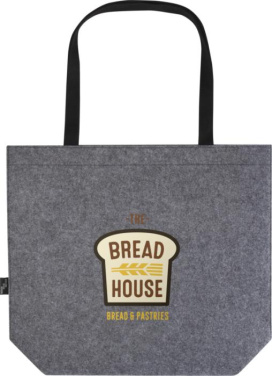 Логотрейд pекламные cувениры картинка: Felta эко-сумка с ластовицей на 20 л из фетра, переработанного по стандарту GRS