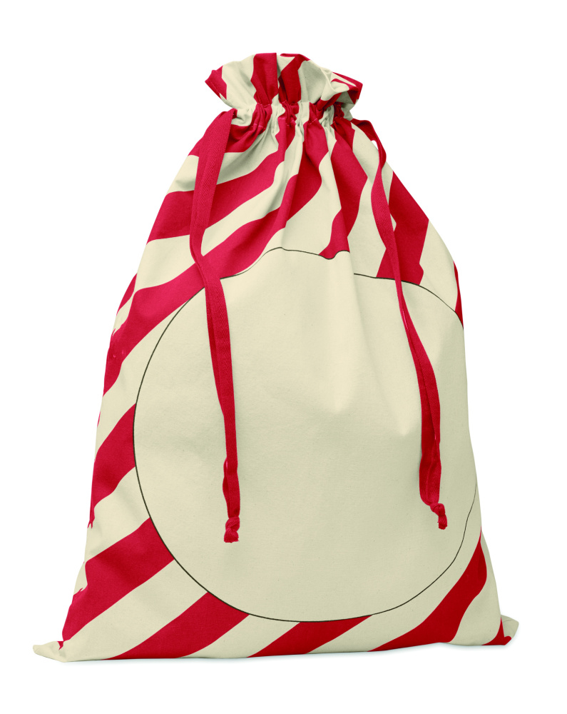Лого трейд бизнес-подарки фото: Large Santa cotton bag