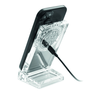 Лого трейд pекламные cувениры фото: Acrylic wireless charger 15W