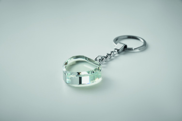 Лого трейд pекламные продукты фото: Glass heart award key ring