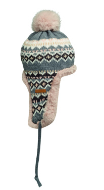 Лого трейд pекламные подарки фото: Knitted beanie with ear flap