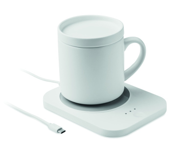 Лого трейд pекламные cувениры фото: Wireless charger mug warmer set