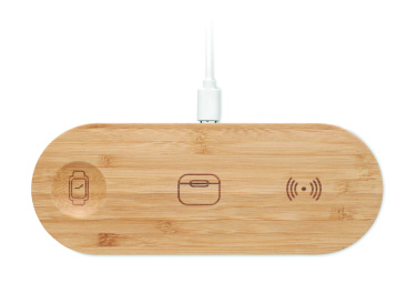 Лого трейд pекламные cувениры фото: 3 in 1 15W wireless charger