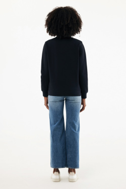 Лого трейд pекламные продукты фото: Свитер IQONIQ Elgon из переработанного хлопка с застежкой-молнией на четверть дюйма