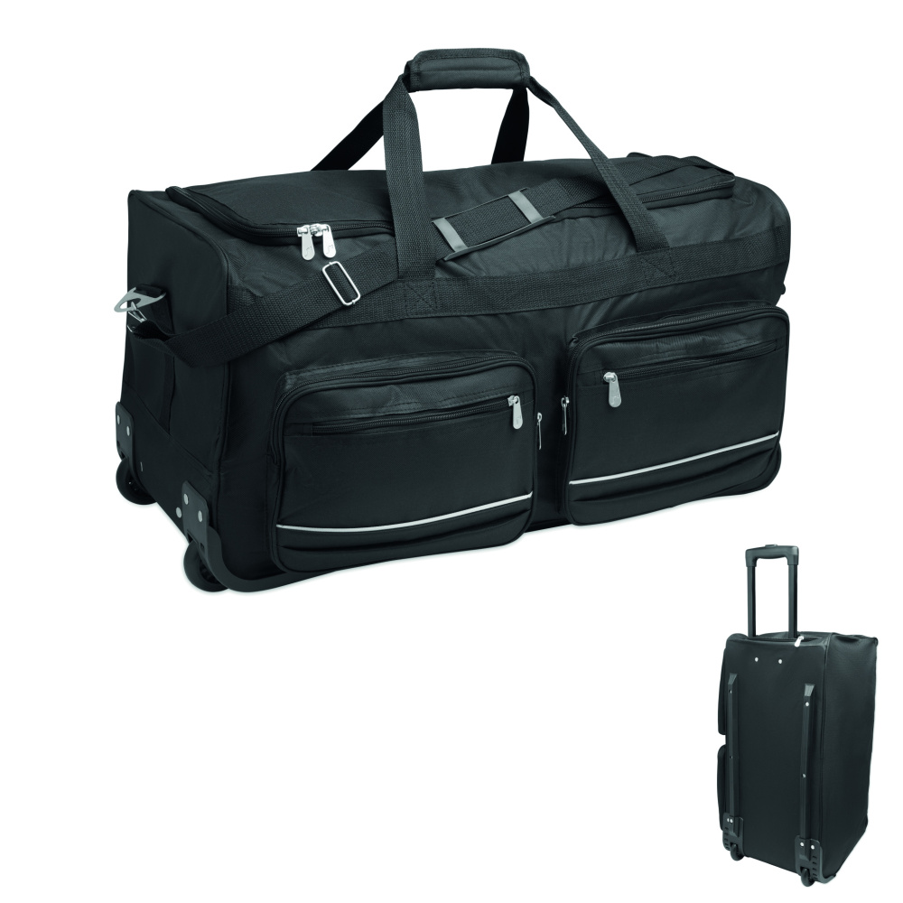 Лого трейд pекламные продукты фото: Duffle bag trolley 600D RPET