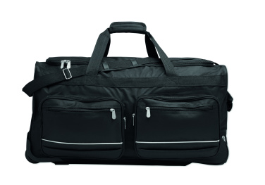 Лого трейд pекламные cувениры фото: Duffle bag trolley 600D RPET