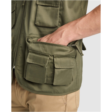 Лого трейд бизнес-подарки фото: Многокарманный рабочий жилет Venera 200 г/м2 с V-образным вырезом 