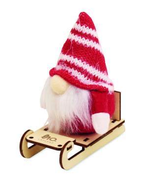 Лого трейд pекламные подарки фото: Gnome on wooden sleigh