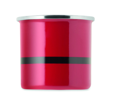 Логотрейд pекламные cувениры картинка: Santa enamel vintage mug 300ml