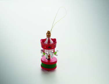 Логотрейд pекламные cувениры картинка: Wooden carousel ornament
