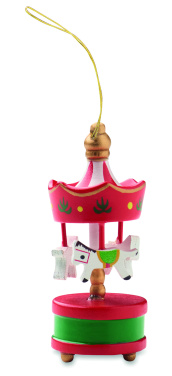 Лого трейд бизнес-подарки фото: Wooden carousel ornament