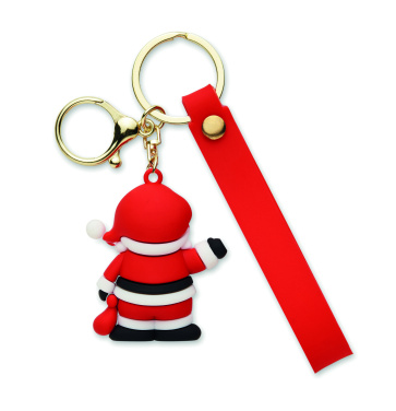 Логотрейд pекламные продукты картинка: Santa keyring bag charm