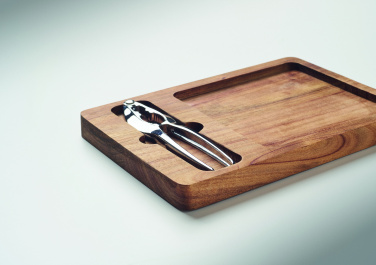 Логотрейд pекламные cувениры картинка: Acacia nut cracker set