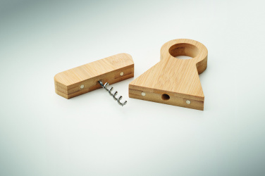 Лого трейд pекламные подарки фото: Bamboo bottle stand & opener