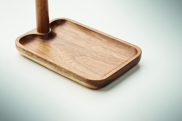 Лого трейд бизнес-подарки фото: Acacia wood key tray holder