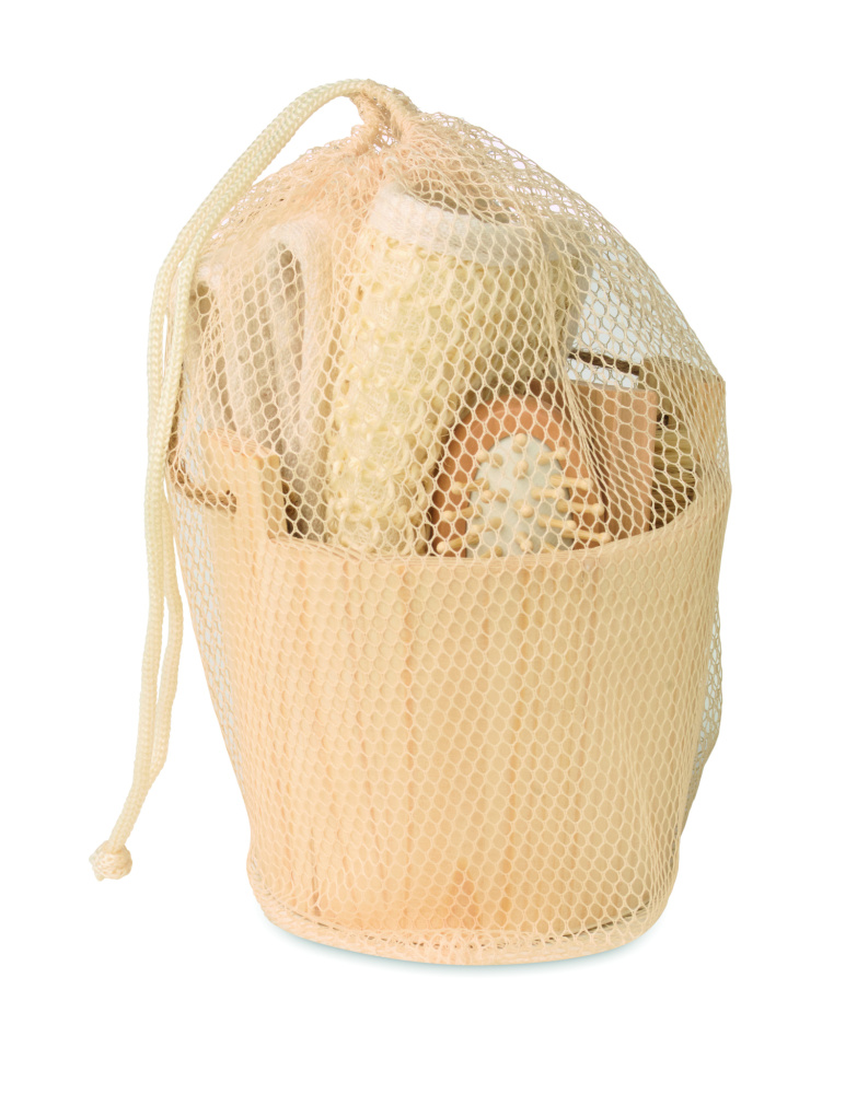 Лого трейд pекламные cувениры фото: Bath gift set in wooden bucket