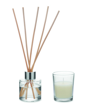 Логотрейд pекламные продукты картинка: Vanilla diffuser & candle set