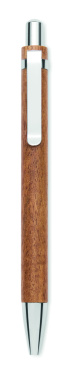Логотрейд pекламные cувениры картинка: Acacia wood ball pen