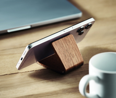 Логотрейд pекламные cувениры картинка: Walnut wood phone stand