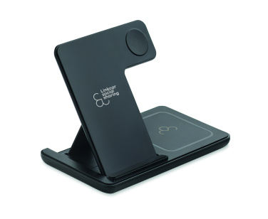 Логотрейд pекламные подарки картинка: Foldable 3-in-1 charger 15W