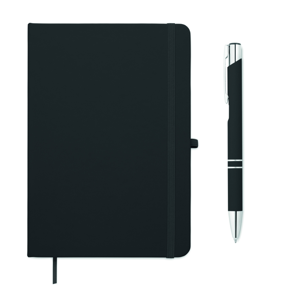 Логотрейд бизнес-подарки картинка: A5 recycled PU notebook set