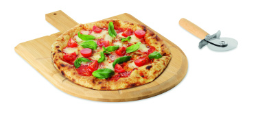 Логотрейд pекламные подарки картинка: Bamboo pizza board & cutter