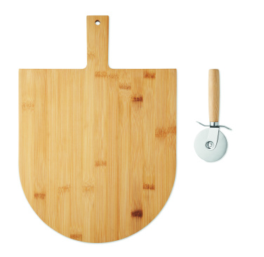 Логотрейд pекламные продукты картинка: Bamboo pizza board & cutter