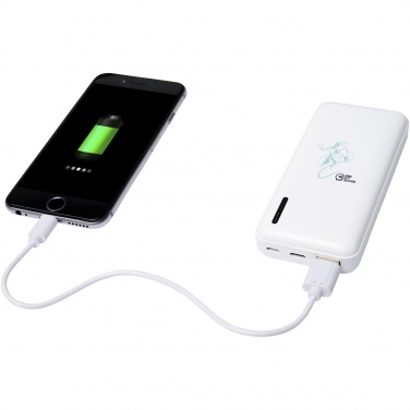 Logotrade kampanjprodukter bild: Komprimera 10 000 mAh powerbank med hög densitet