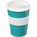 Americano® Medio 300 ml mugg med grepp, Aqua blå/vit