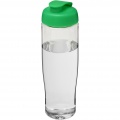 H2O Active® Tempo 700 ml sportflaska med uppfällbart lock, Transparent / Grön