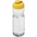 H2O Active® Base 650 ml sportflaska med uppfällbart lock, Transparent / gul