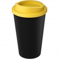 Americano® Eco 350 ml återvinningsbar mugg, Solid svart/gul