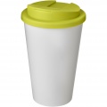 Americano® 350 ml mugg med spillsäkert lock, Vit / Lime