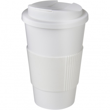 Logotrade profilreklam bild: Americano® 350 ml mugg med grepp och spillsäkert lock