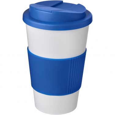 Logotrade profilprodukter bild: Americano® 350 ml mugg med grepp och spillsäkert lock