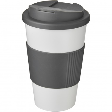 Logotrade profilprodukter bild: Americano® 350 ml mugg med grepp och spillsäkert lock