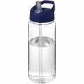 H2O Active® Octave Tritan™ 600 ml sportflaska med piplock, Transparent klar/blå