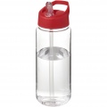 H2O Active® Octave Tritan™ 600 ml sportflaska med piplock, Transparent klar/röd