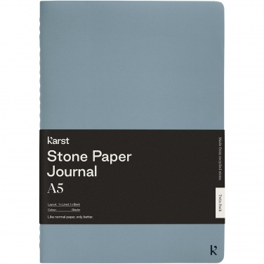 Logotrade profilprodukter bild: Karst® A5 stenpappersjournal, tvåpack