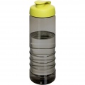 H2O Active® Eco Treble 750 ml sportflaska med uppfällbart lock, Träkol / Lime