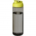 H2O Active® Eco Vibe 850 ml sportflaska med uppfällbart lock, Träkol / Lime