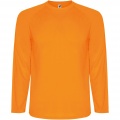 Montecarlo långärmad sport t-shirt för barn, Fluor Orange