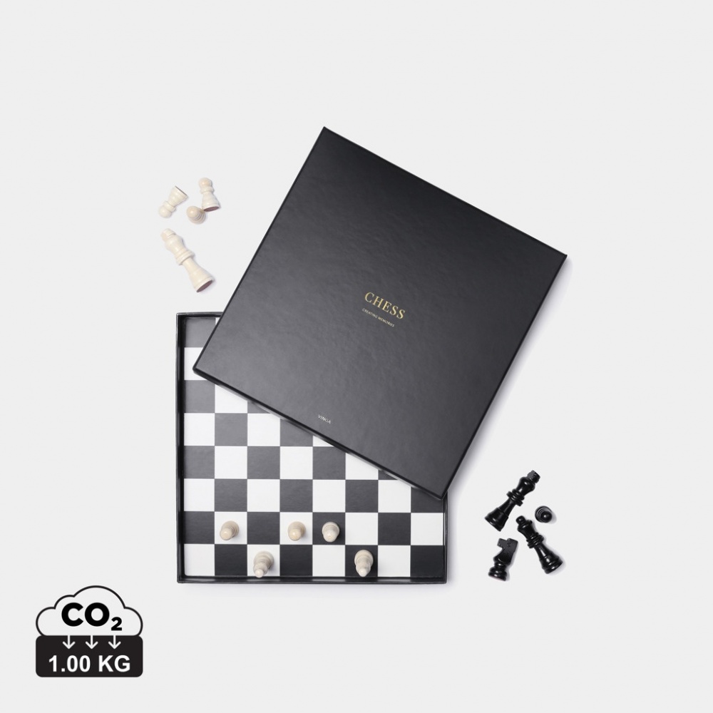 Logotrade kampanjprodukter bild: VINGA Chess coffe table game