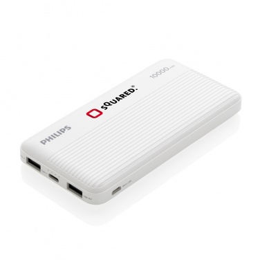 Logotrade presentreklam bild: Philips 10.000 mAh powerbank