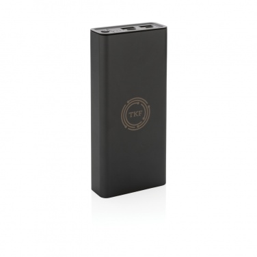 Logotrade profilprodukter bild: Terra 20W/20.000 mAh powerbank, RCS återvunna material