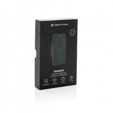 Logotrade profilprodukter bild: Urban Vitamin Burbank 3.000mAh powerbank RCS plast/aluminium