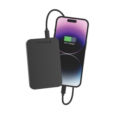 Logotrade kampanjprodukter bild: Urban Vitamin Richmond 5.000mAh powerbank RCS plast/alu